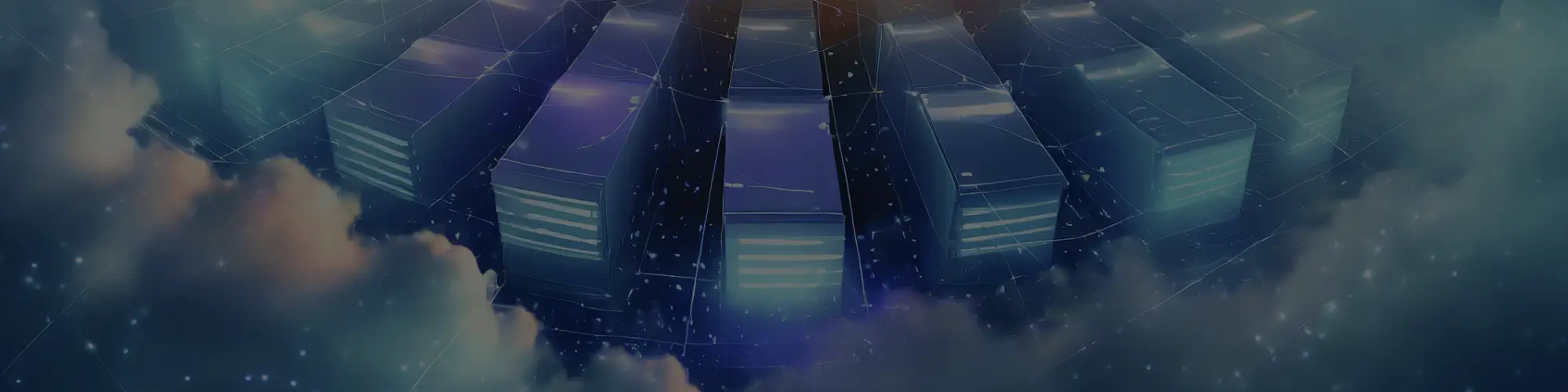 Digital illustration of archive of information in outer space - conceptual art - used for background image of the Publications page.